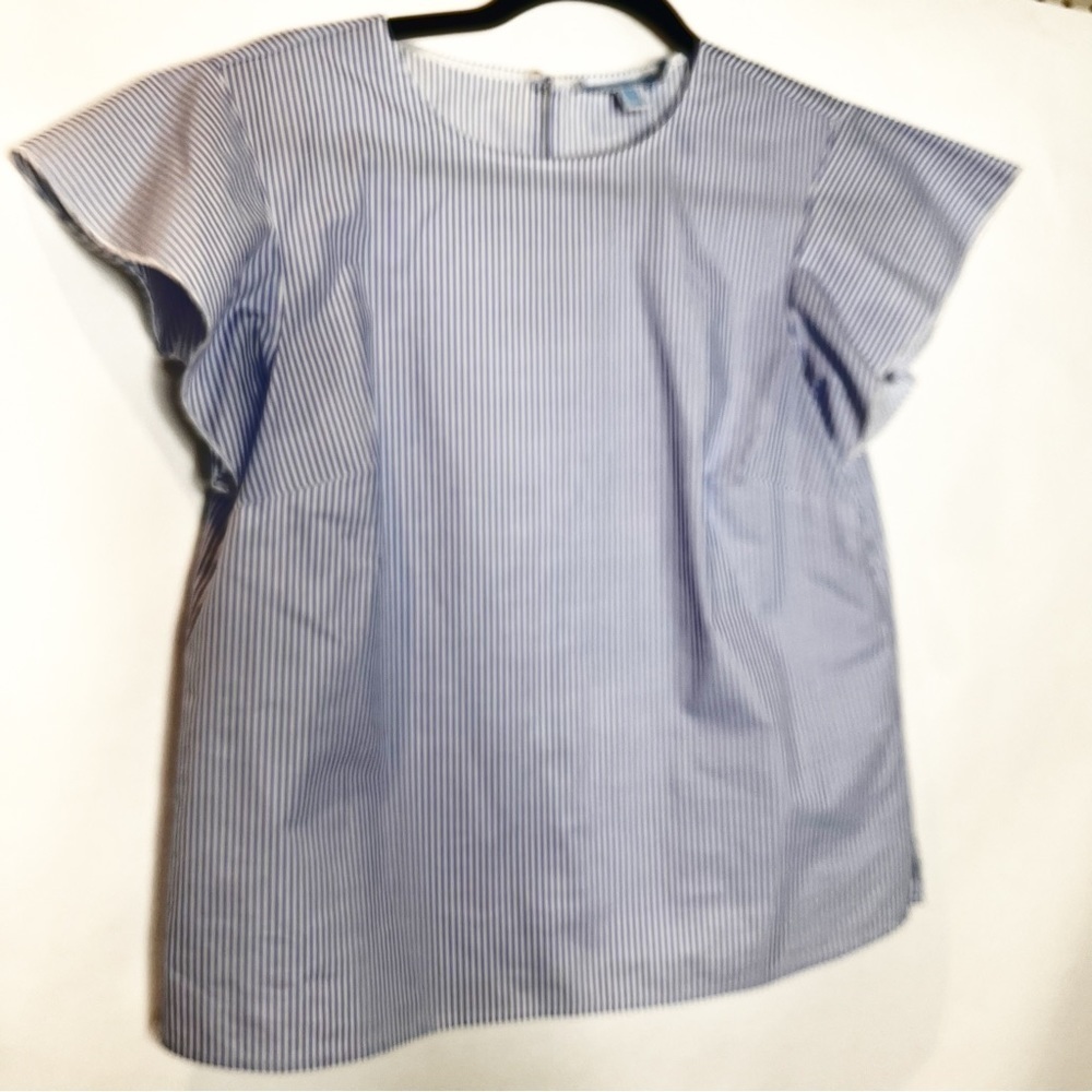 Draper James | Cloister Stripe Flutter Top